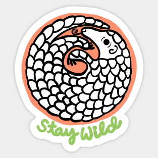 Stay Wild - Pangolin Sticker